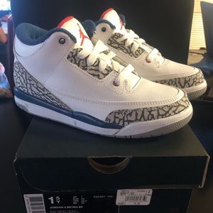 Jordan 3 True Blue (1.5 Youth) Brand New w/Box